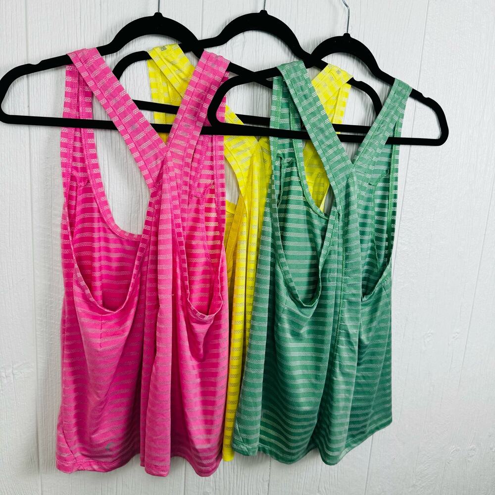 Zyia Active Nimbus Mesh Stripe Tank Bundle Split … - image 4